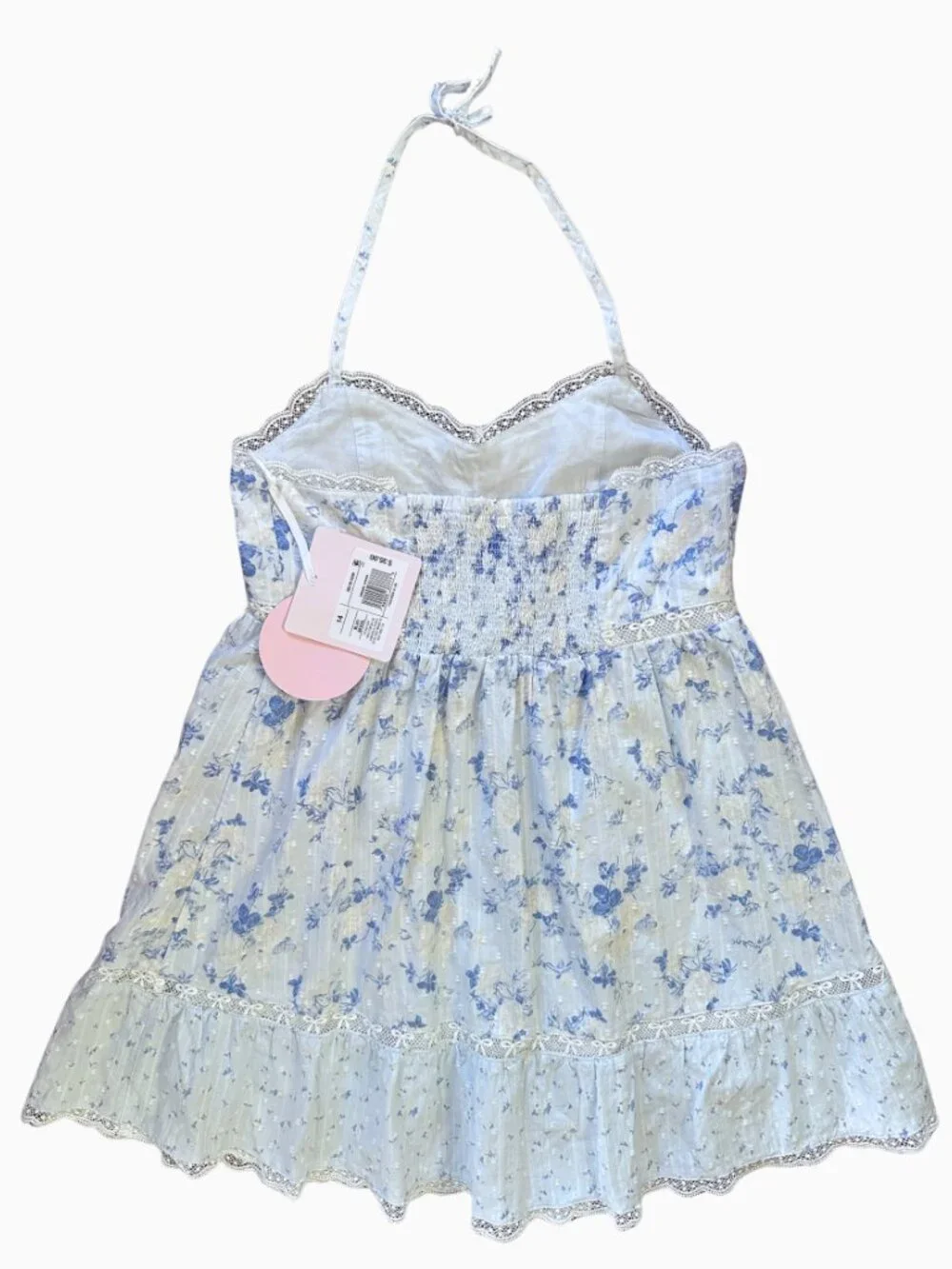 LoveShackFancy x Target Girls' Annabelle Budding Florals Halter Dress - Blue, 14